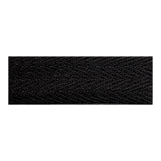 Cotton Twill Tape - Black 20 mm - Everything Fabric