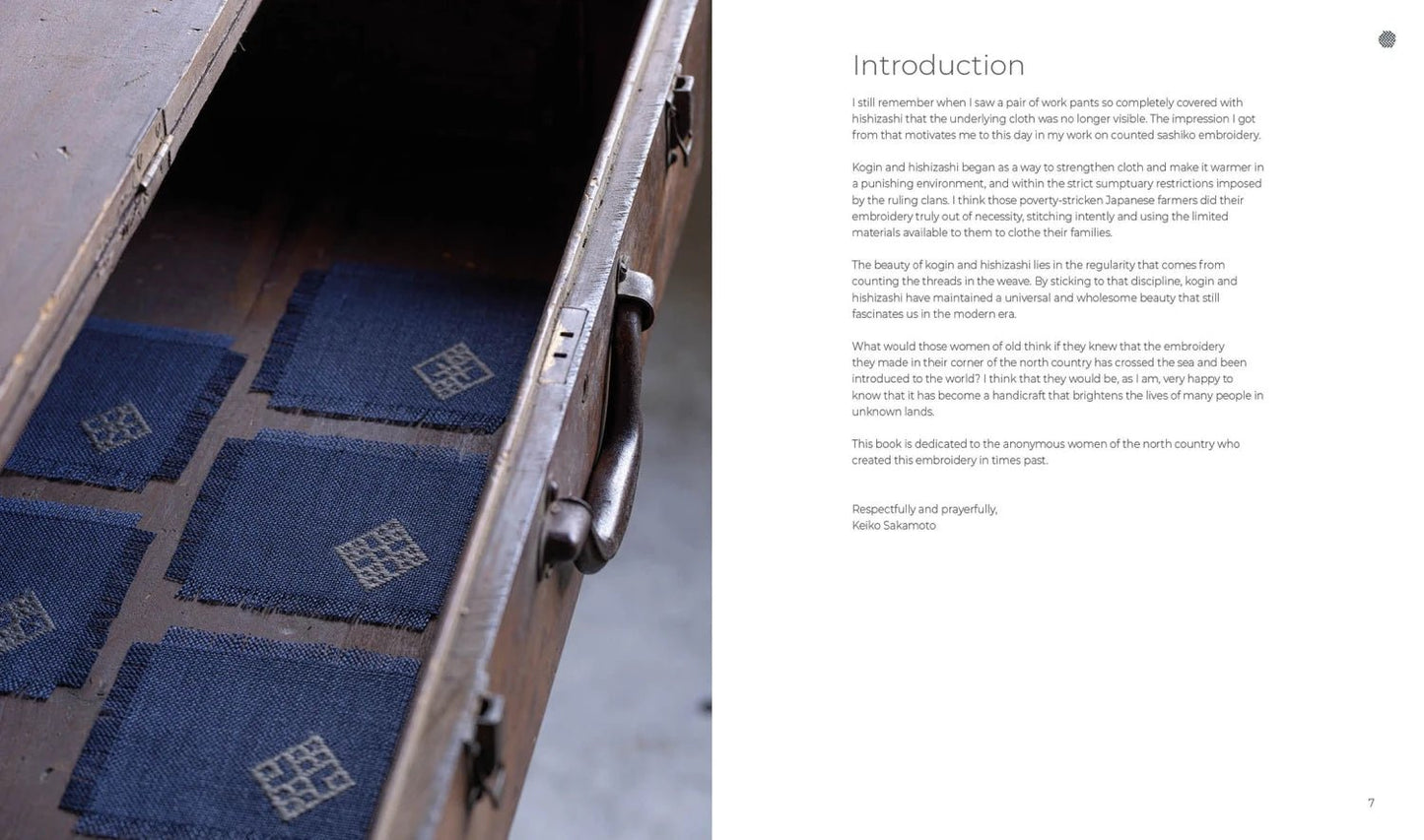 Counted Sashiko Embroidery Book - Everything Fabric
