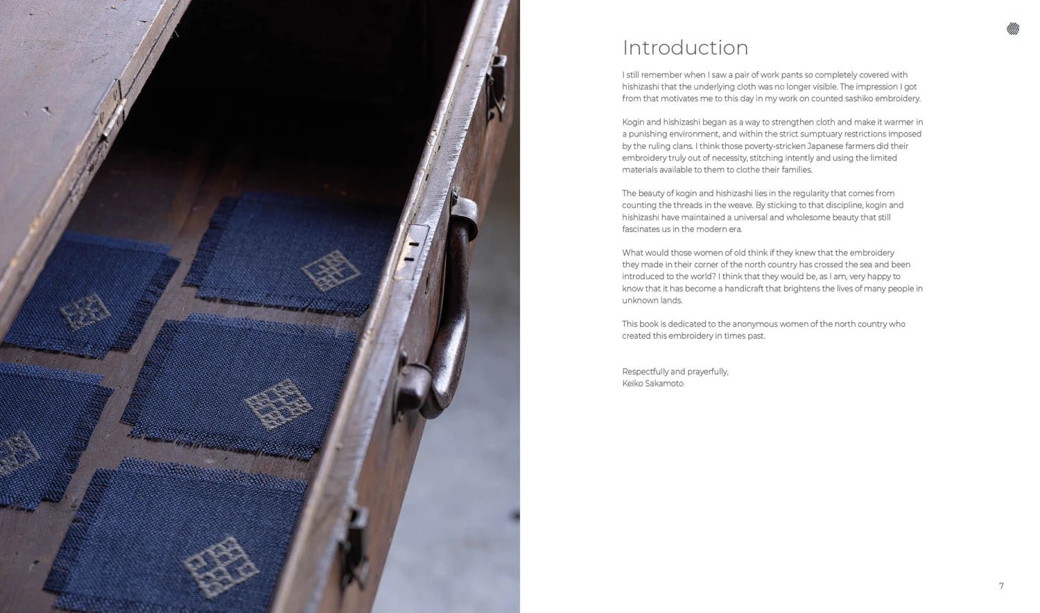 Counted Sashiko Embroidery Book - Everything Fabric