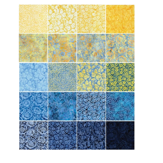 Countryside Charm Batik - 5 in Squares - 42 pc - Everything Fabric