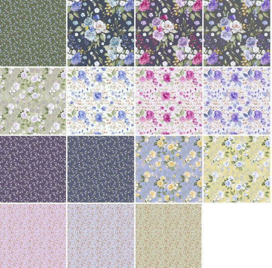 Countryside Garden - FQ Bundle 15pc - Everything Fabric