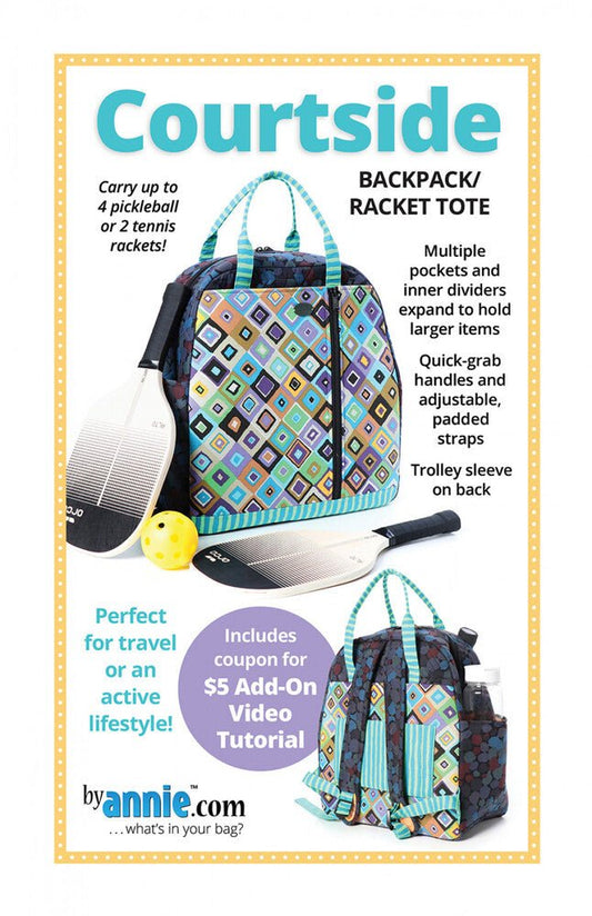 Courtside Sport/Backpack Bag Pattern - Everything Fabric