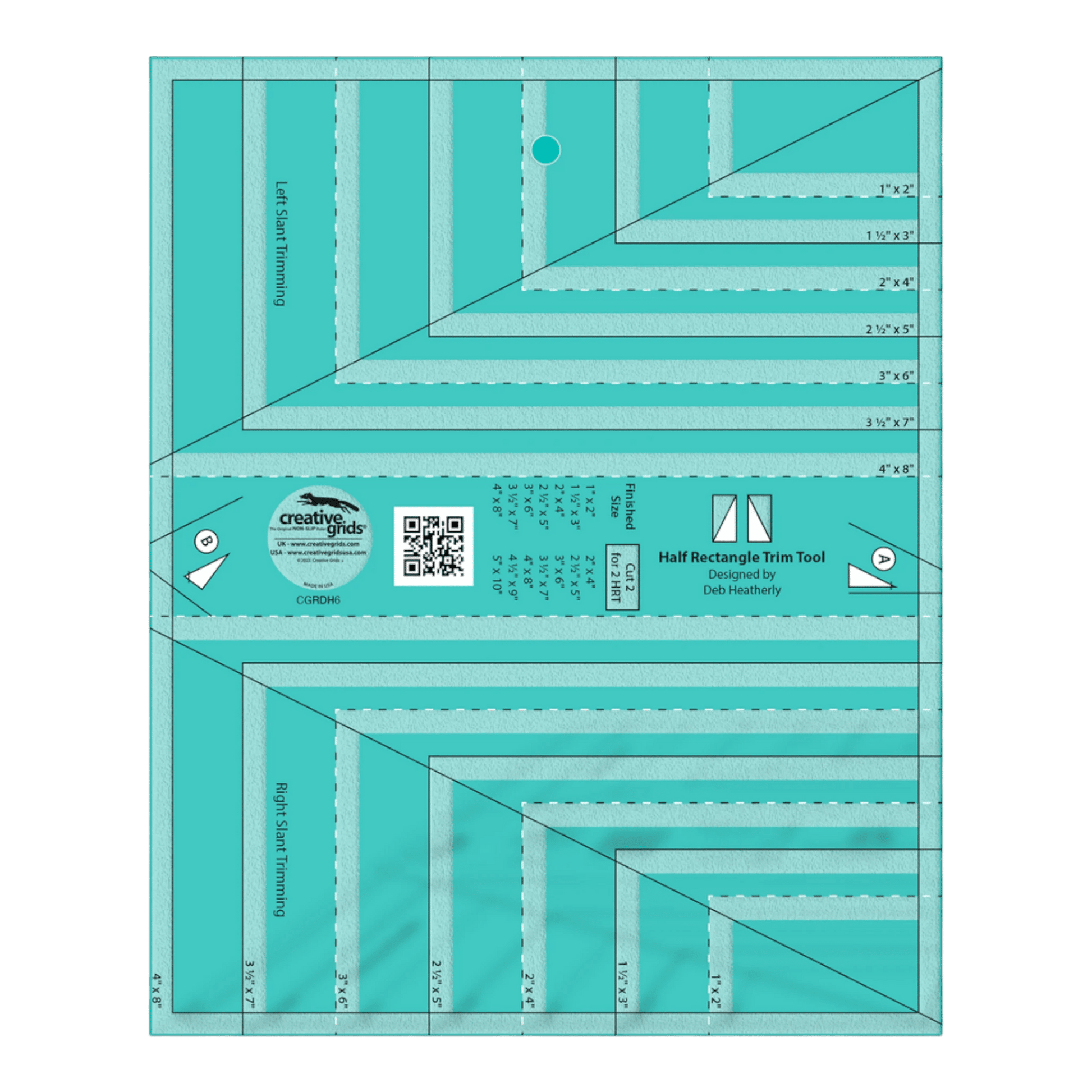 Creative Grids Half Rectangle Trim Tool - Everything Fabric