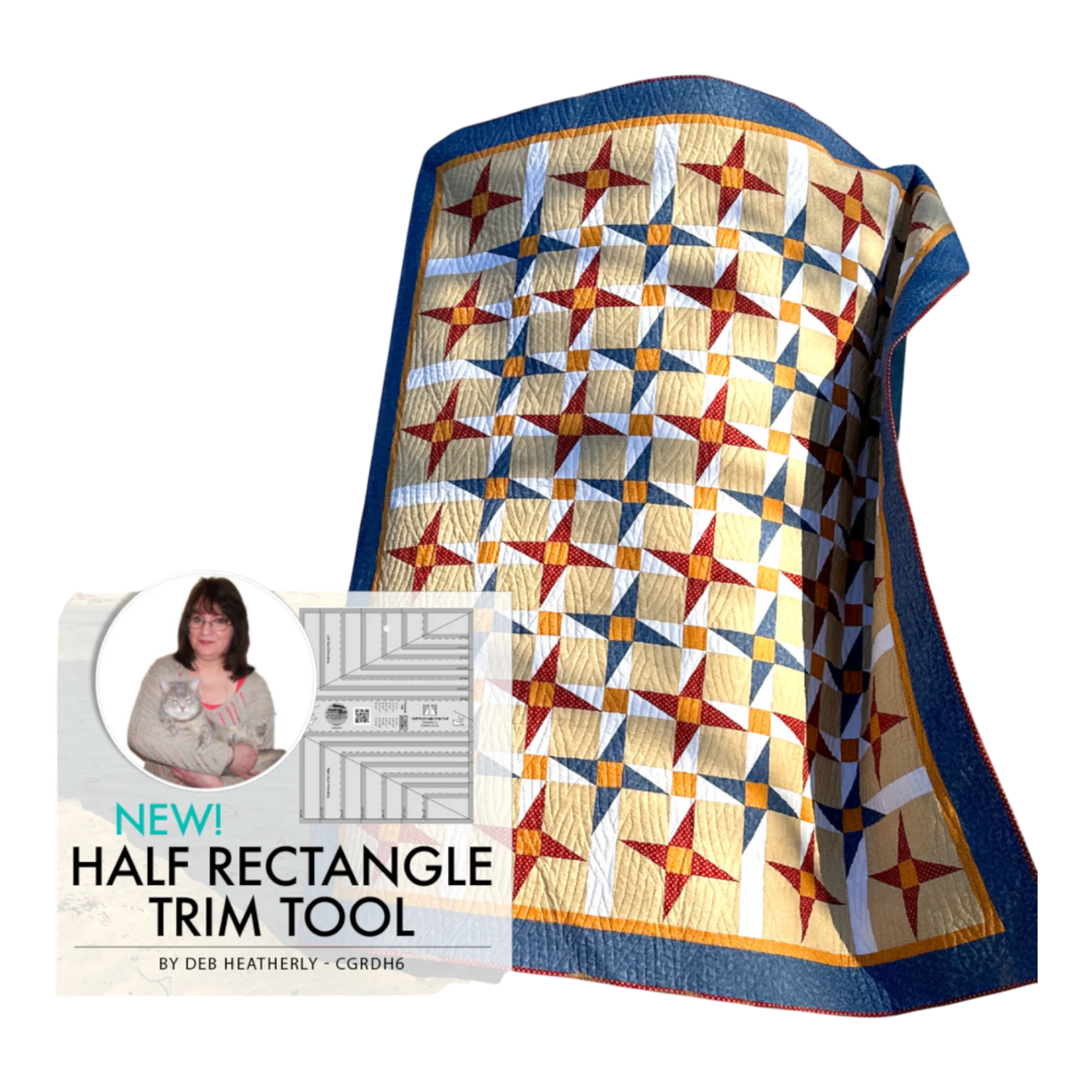 Creative Grids Half Rectangle Trim Tool - Everything Fabric