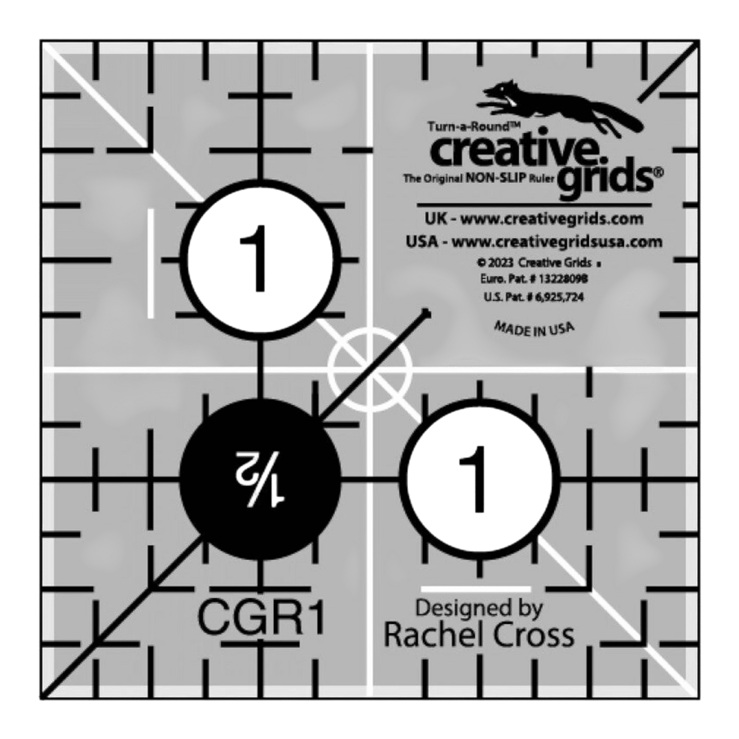 Creative Grids Quilt Ruler - 1.5 in Square - CGR1 - Everything Fabric