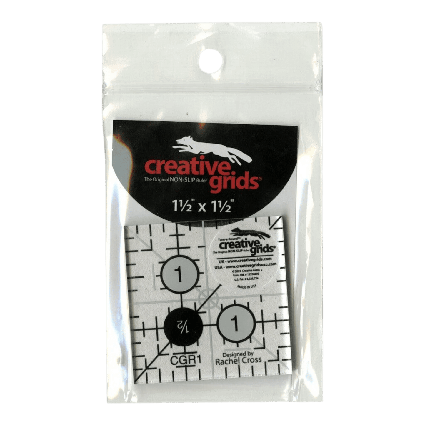 Creative Grids Quilt Ruler - 1.5 in Square - CGR1 - Everything Fabric
