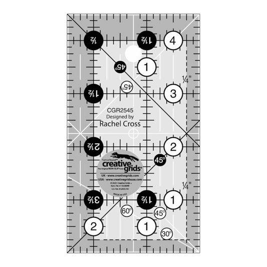 Creative Grids Quilt Ruler - 2.5 in x 4.5 in - Everything Fabric