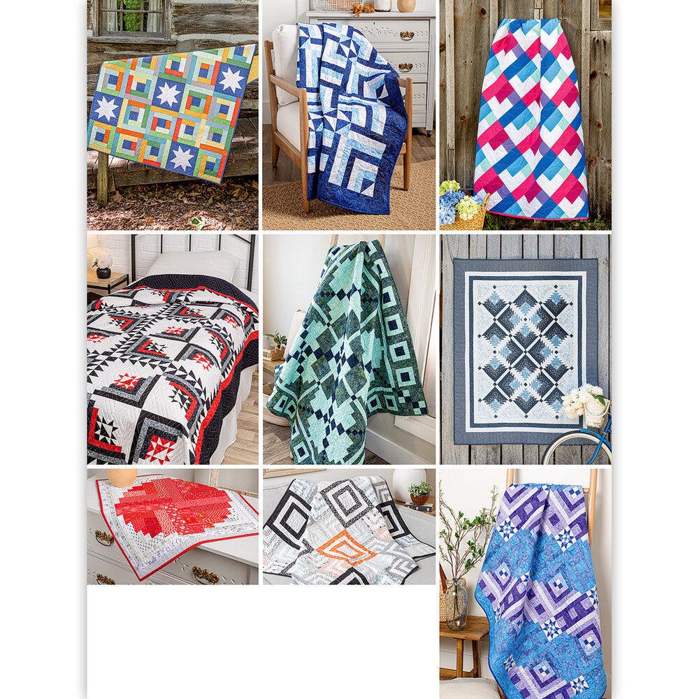 Creative Log Cabin Quilts Book - Everything Fabric
