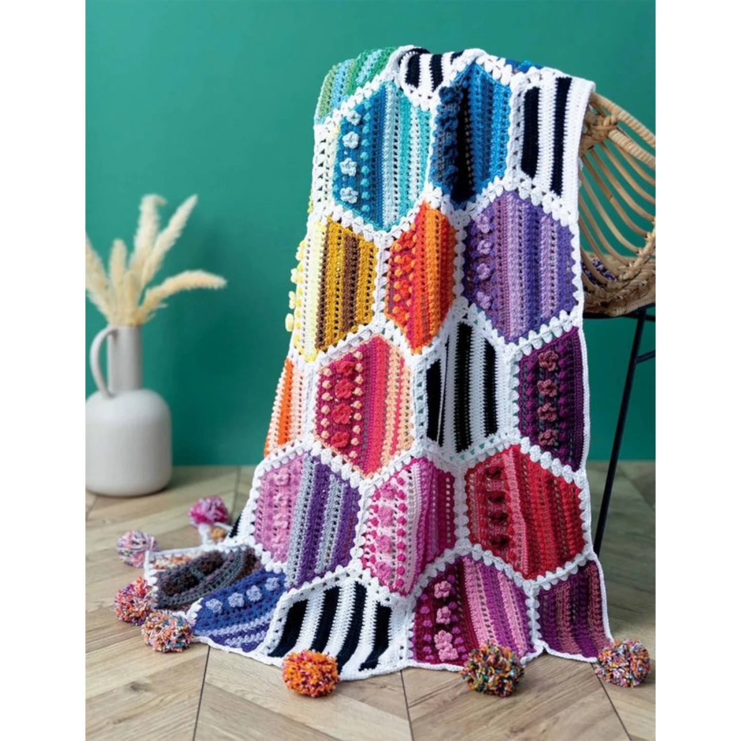 Crochet Modular Blankets Book - Everything Fabric