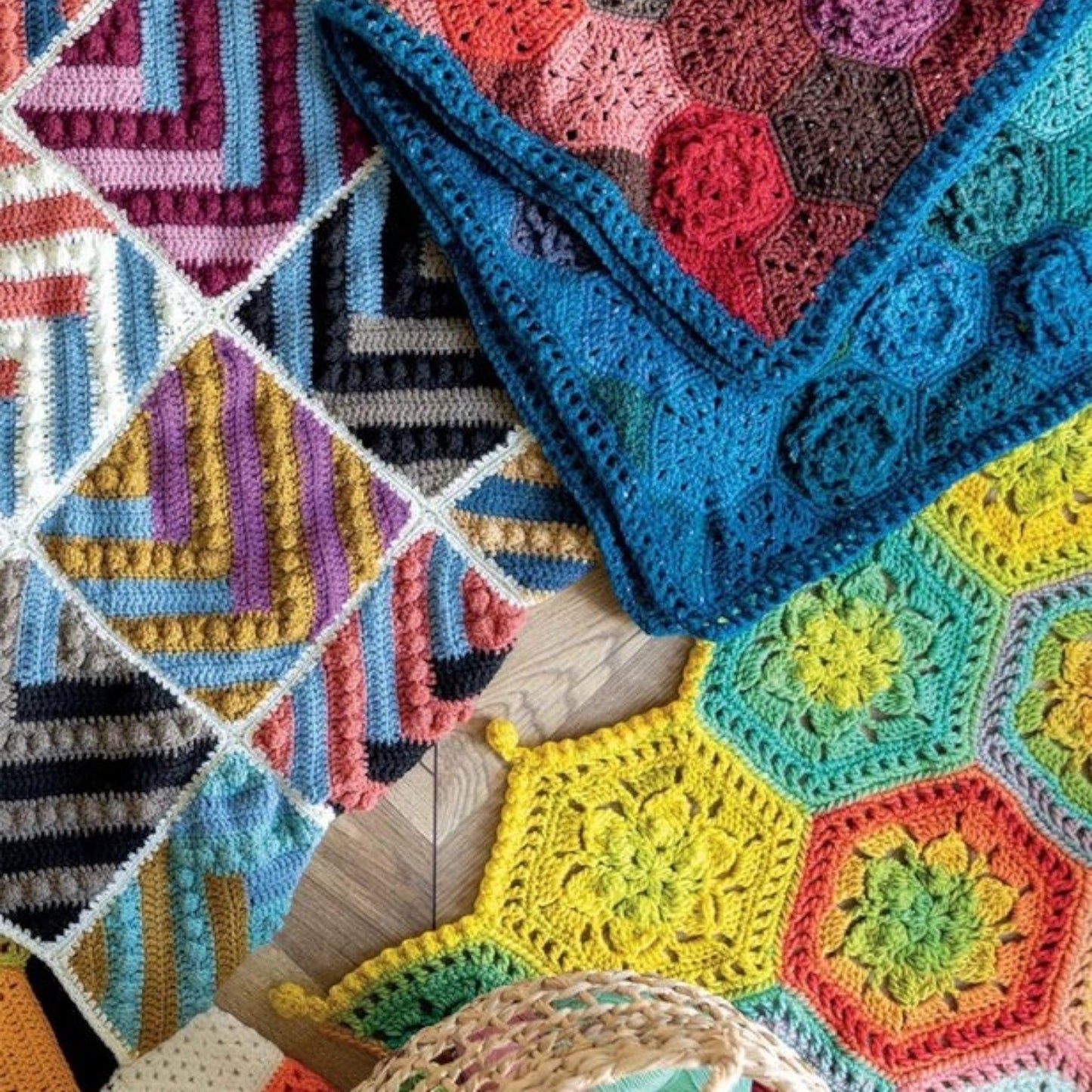 Crochet Modular Blankets Book - Everything Fabric