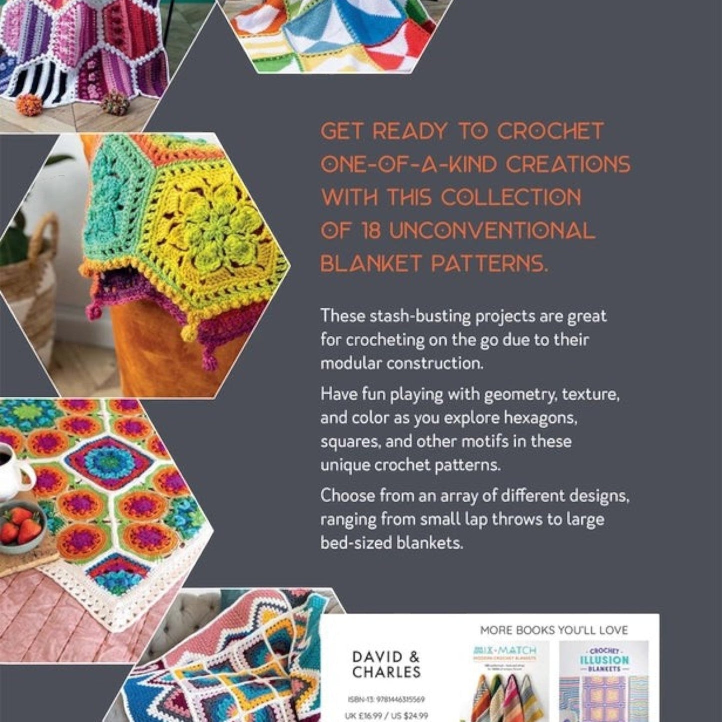 Crochet Modular Blankets Book - Everything Fabric
