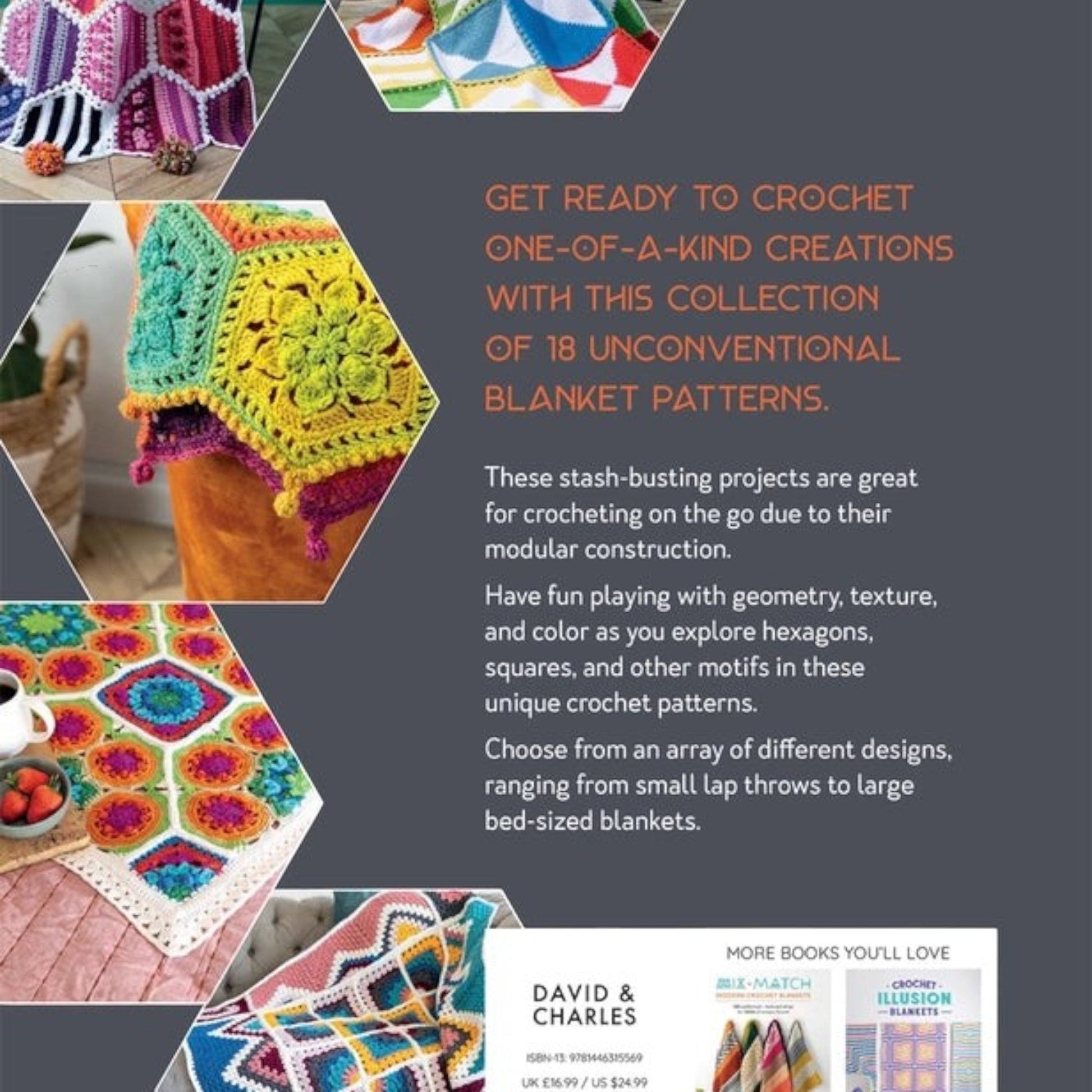 Crochet Modular Blankets Book - Everything Fabric
