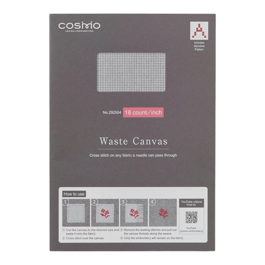 Cross Stitch Waste Canvas 18 count 9.84in x 7.09in - Everything Fabric