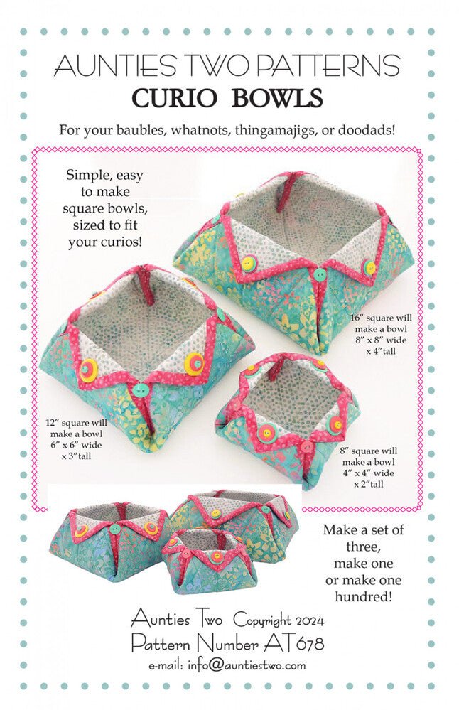 Curio Bowls Pattern - Everything Fabric