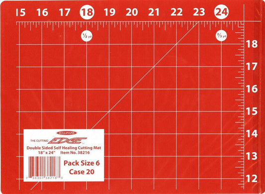 Cutting Edge Double Sided Mat - Gridded - 18inx24in - Everything Fabric