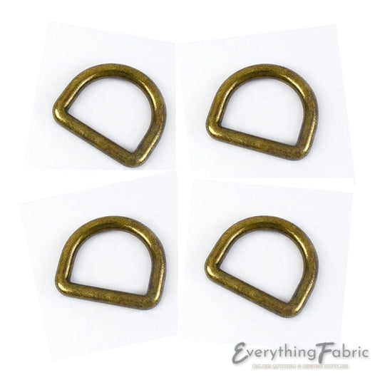 D Ring 13 mm - Antique Seamless - Everything Fabric