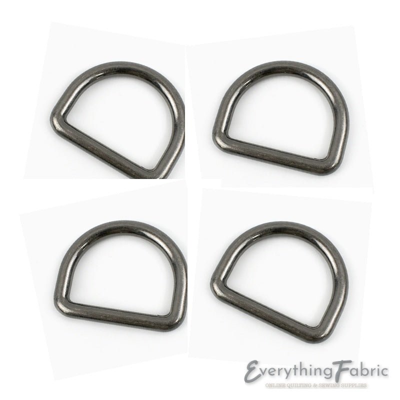 D Ring 13 mm - Gunmetal Seamless - Everything Fabric