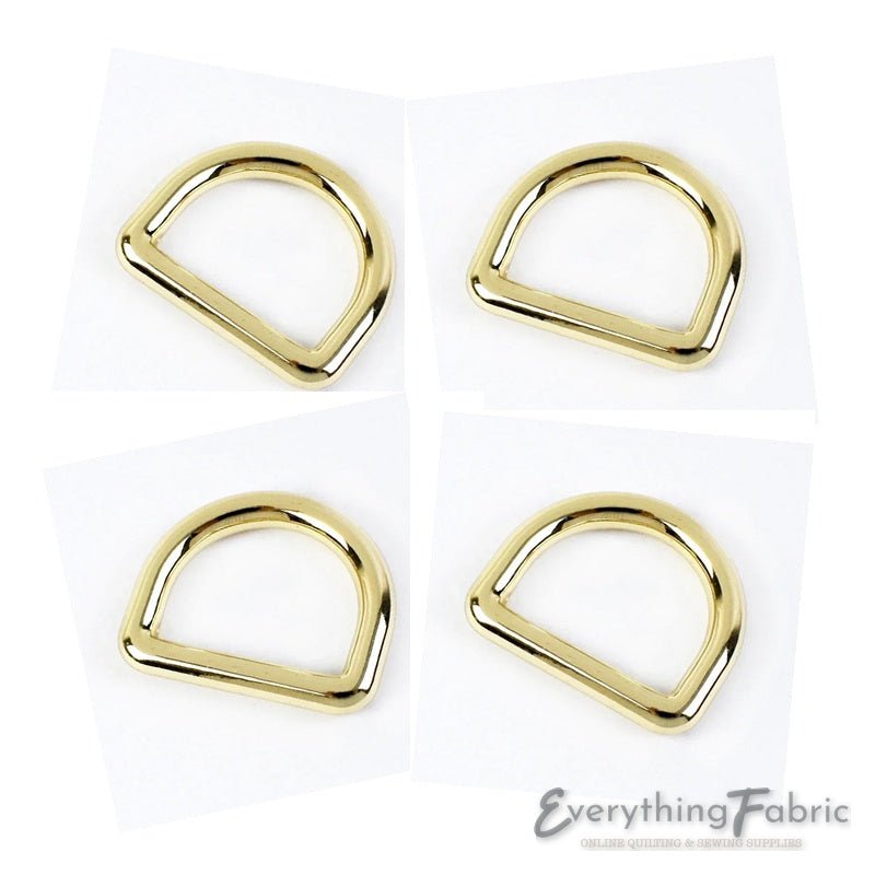 D Ring 13 mm - Light Gold Seamless - Everything Fabric