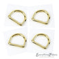 D Ring 13 mm - Light Gold Seamless - Everything Fabric