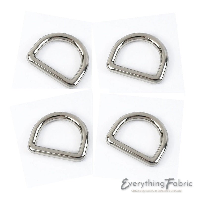 D Ring 13 mm - Silver Seamless - Everything Fabric