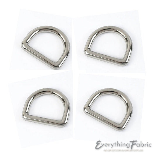 D Ring 13 mm - Silver Seamless - Everything Fabric