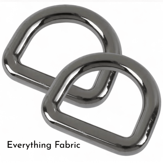 D Ring 20 mm - Gunmetal Seamless - Everything Fabric