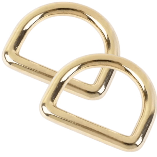 D Ring 20 mm - Light Gold Seamless - Everything Fabric