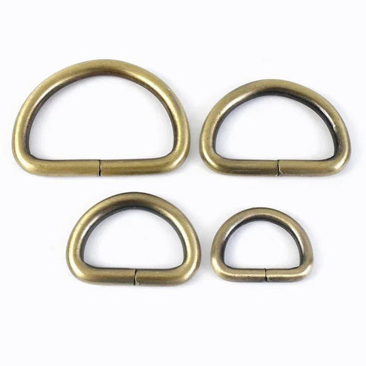 D ring - 51 mm (50 mm) 2pk ANTIQUE BRASS - Everything Fabric