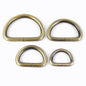 D ring - 51 mm (50 mm) 2pk ANTIQUE BRASS - Everything Fabric