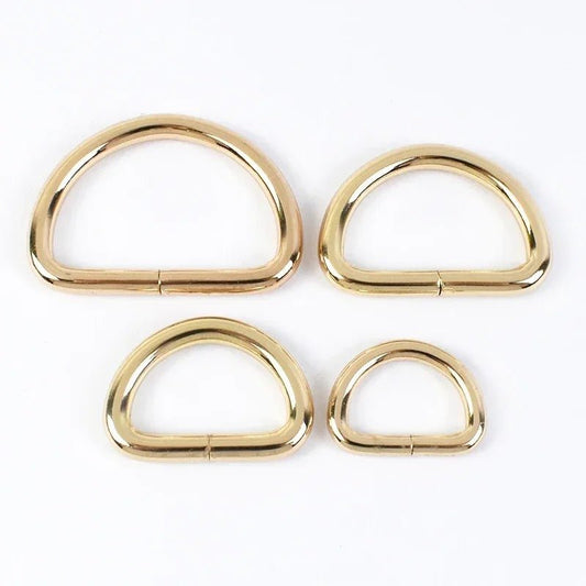 D ring - 51 mm (50 mm) 2pk LT GOLD - Everything Fabric