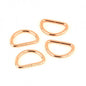 D-Rings 25 mm 4 Pack - Rose Gold - Everything Fabric