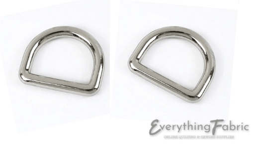 D-Rings - Seamless 20 mm Nickle - Everything Fabric