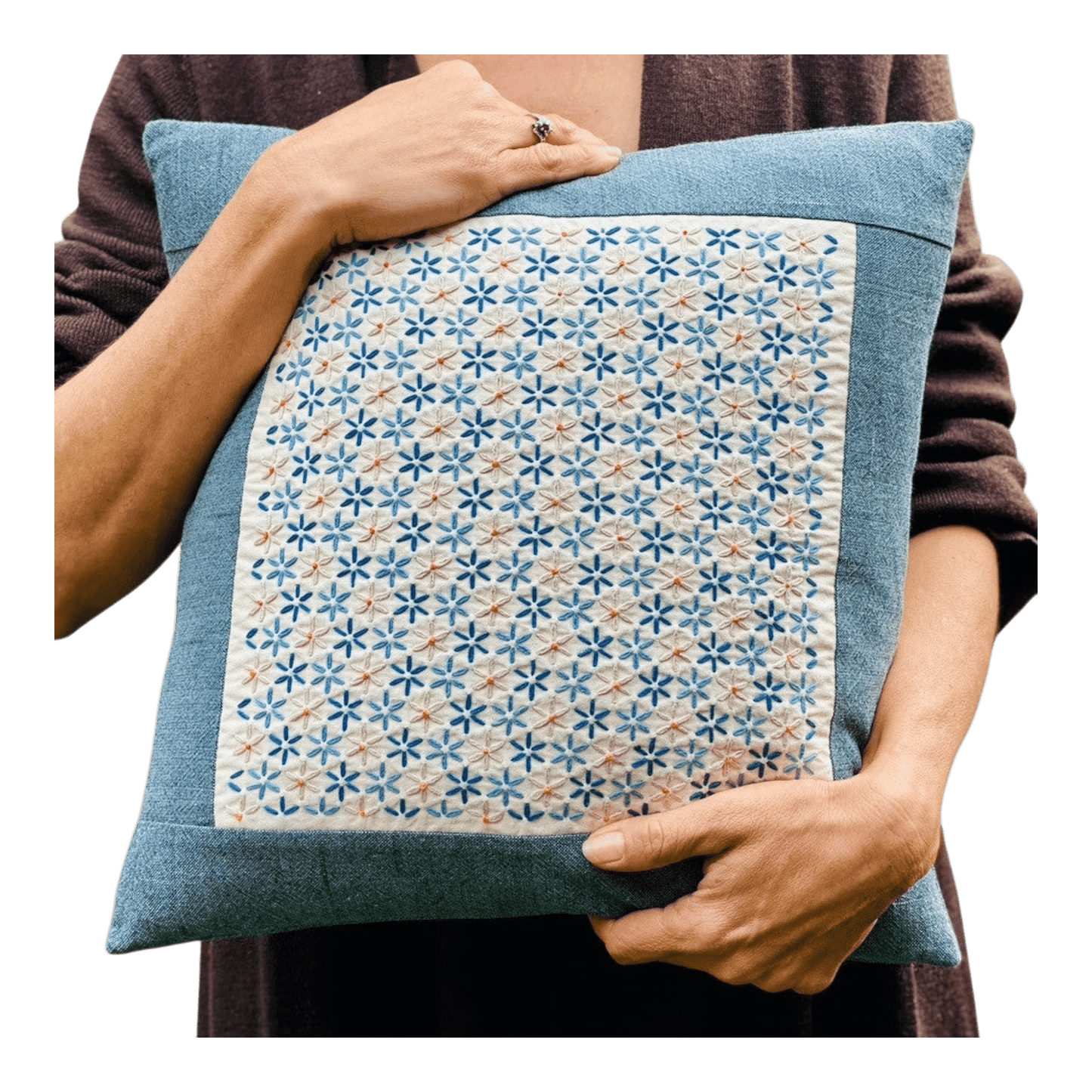 Daisy (Hinagiku) Cushion Cover Kit SKDC-0622 - Everything Fabric