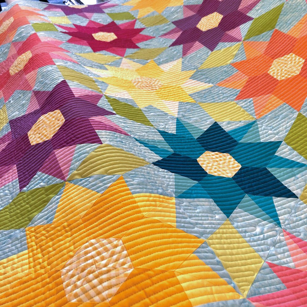 Dancing Dahlias Quilt Pattern - Everything Fabric