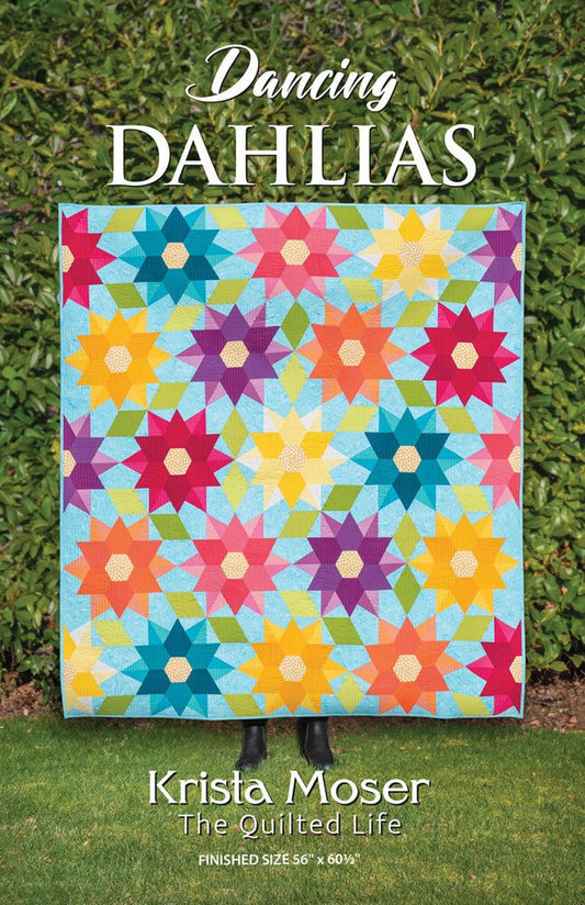 Dancing Dahlias Quilt Pattern - Everything Fabric