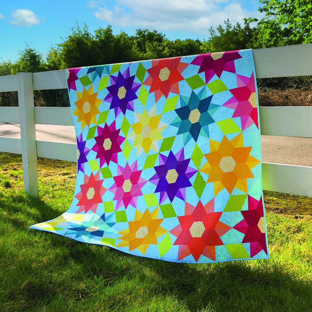 Dancing Dahlias Quilt Pattern - Everything Fabric