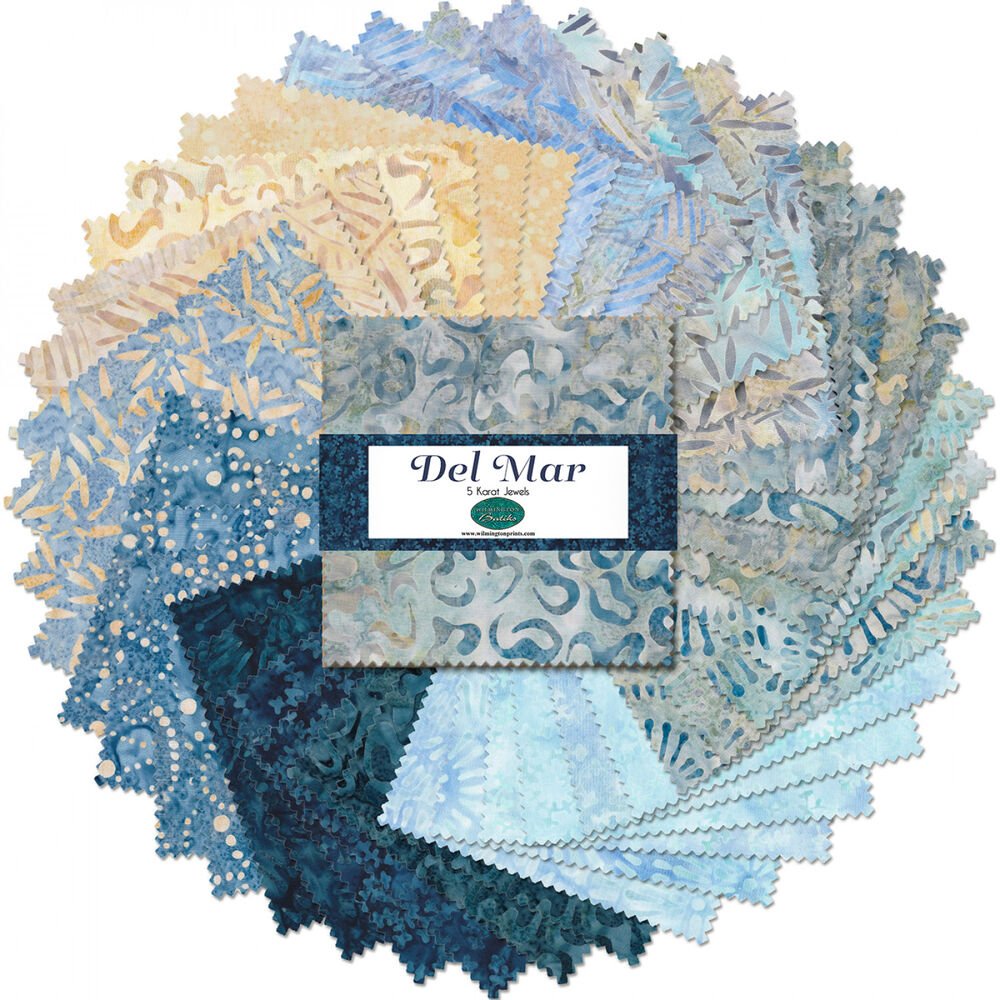 Del Mar Batik - 5 in Square Stack - Everything Fabric