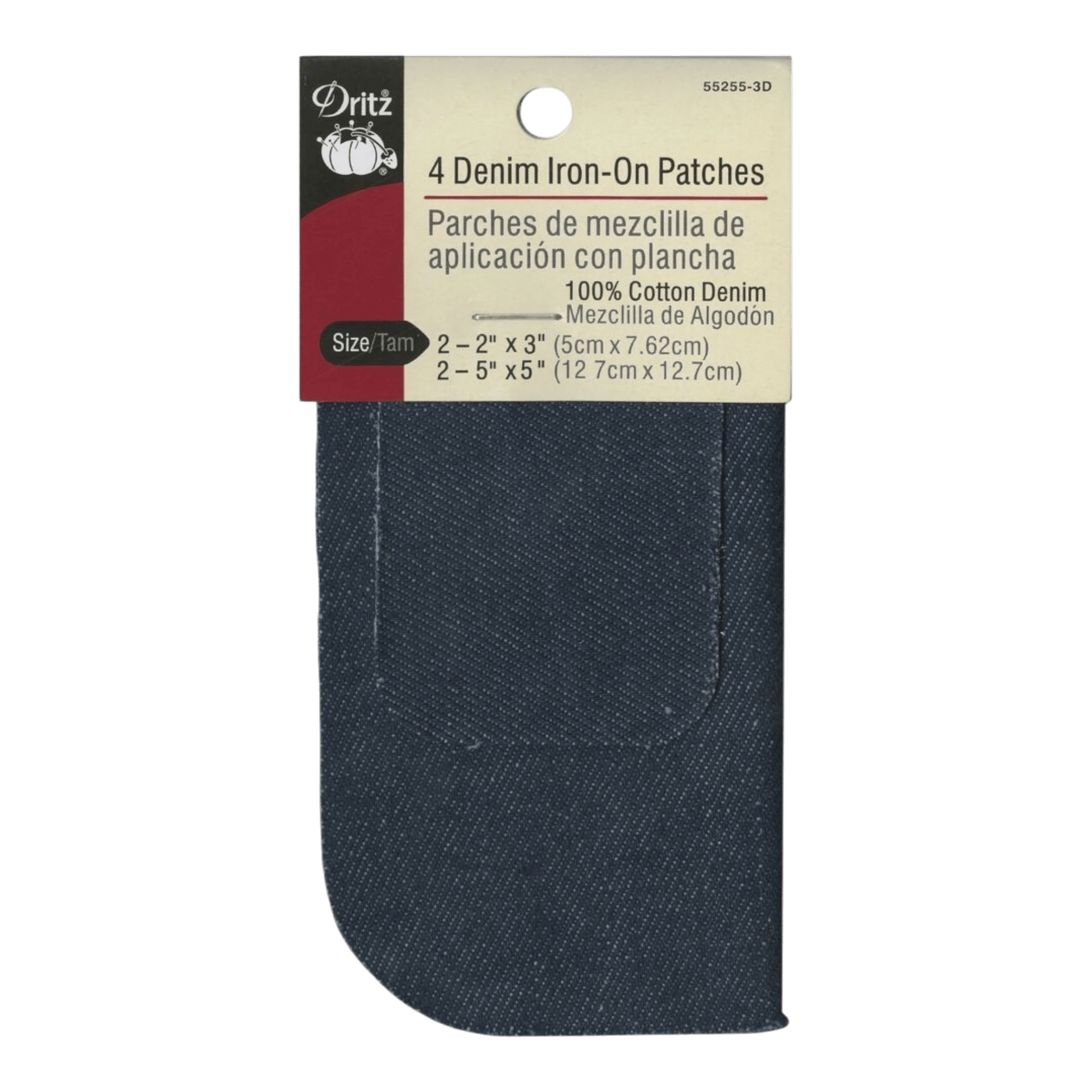 Denim Iron-On Patches Dark Blue - Everything Fabric