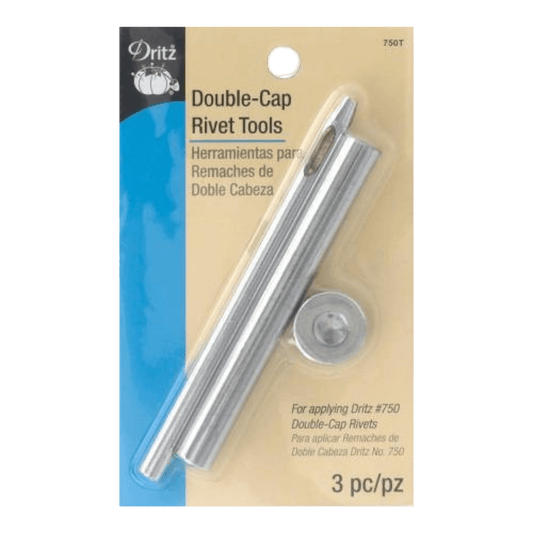 Double-Cap Rivet Tools Nickel - Everything Fabric