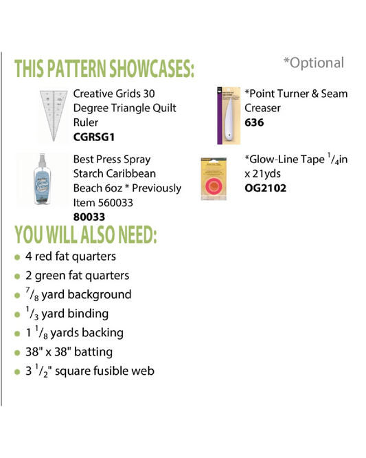 Double Dresden Quilt Pattern - Everything Fabric