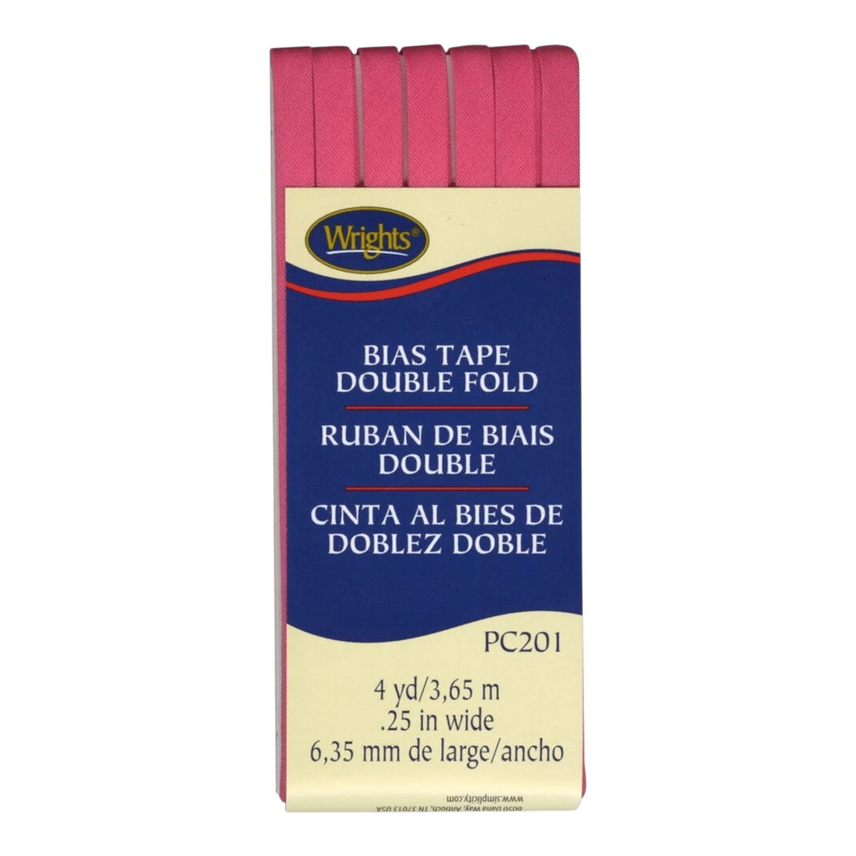 Double Fold Bias Tape - Berry Sorbet
