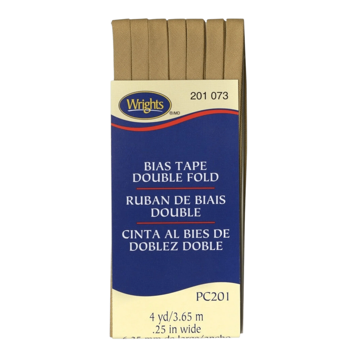 Double Fold Bias Tape - Tan