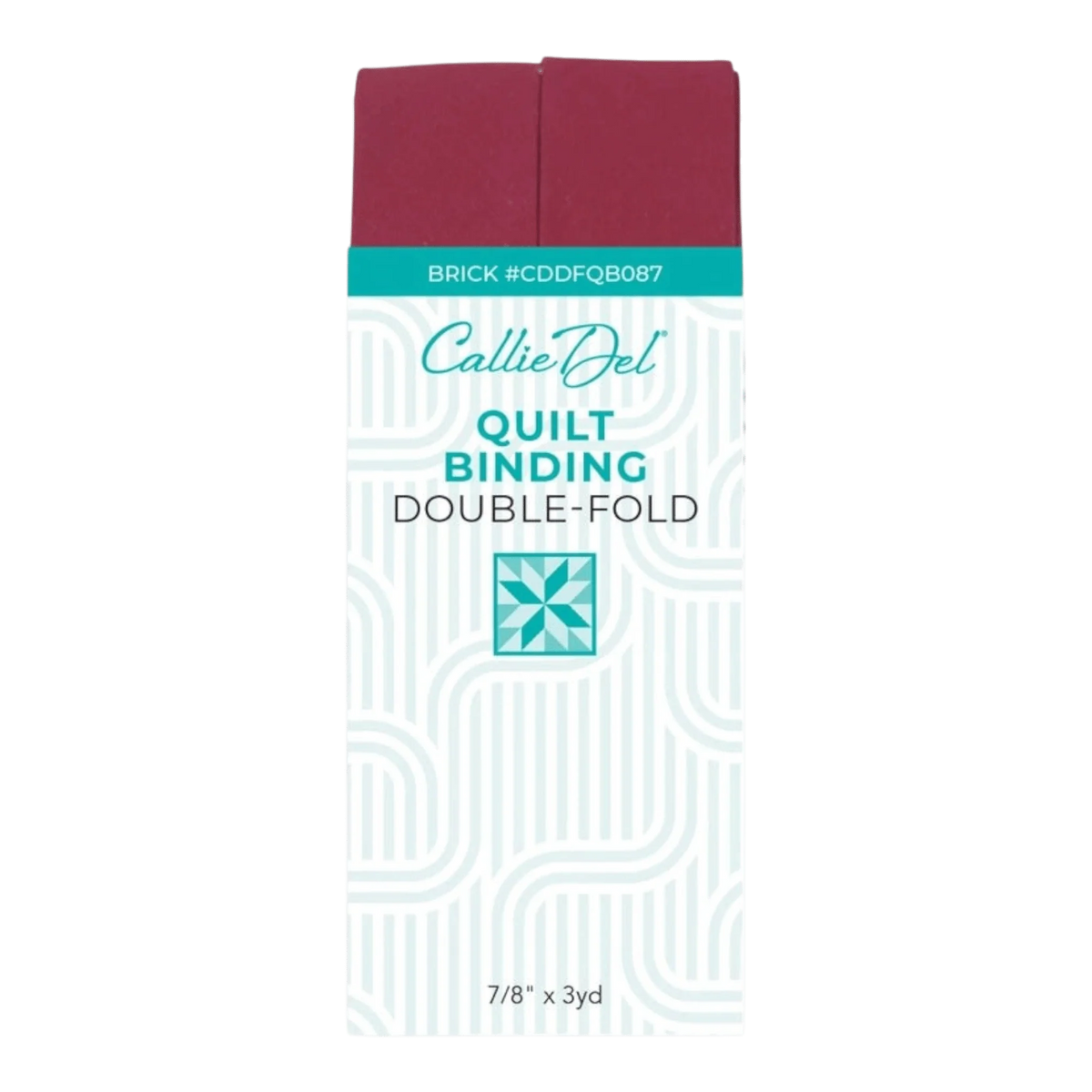 Callie Del Double Fold Quilt Binding - Brick