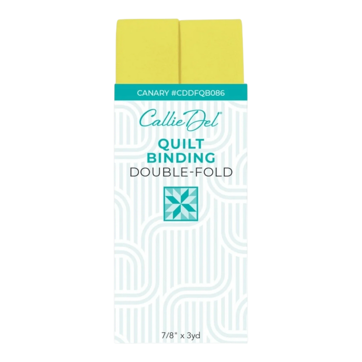 Callie Del Double Fold Quilt Binding - Canary