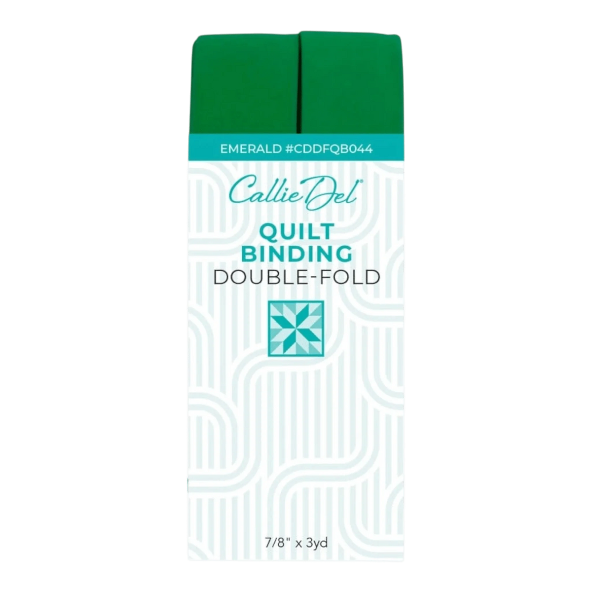 Callie Del Double Fold Quilt Binding - Emerald