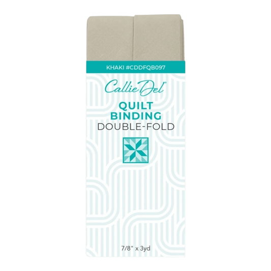 Double Fold Quilt Binding Khaki - Everything Fabric