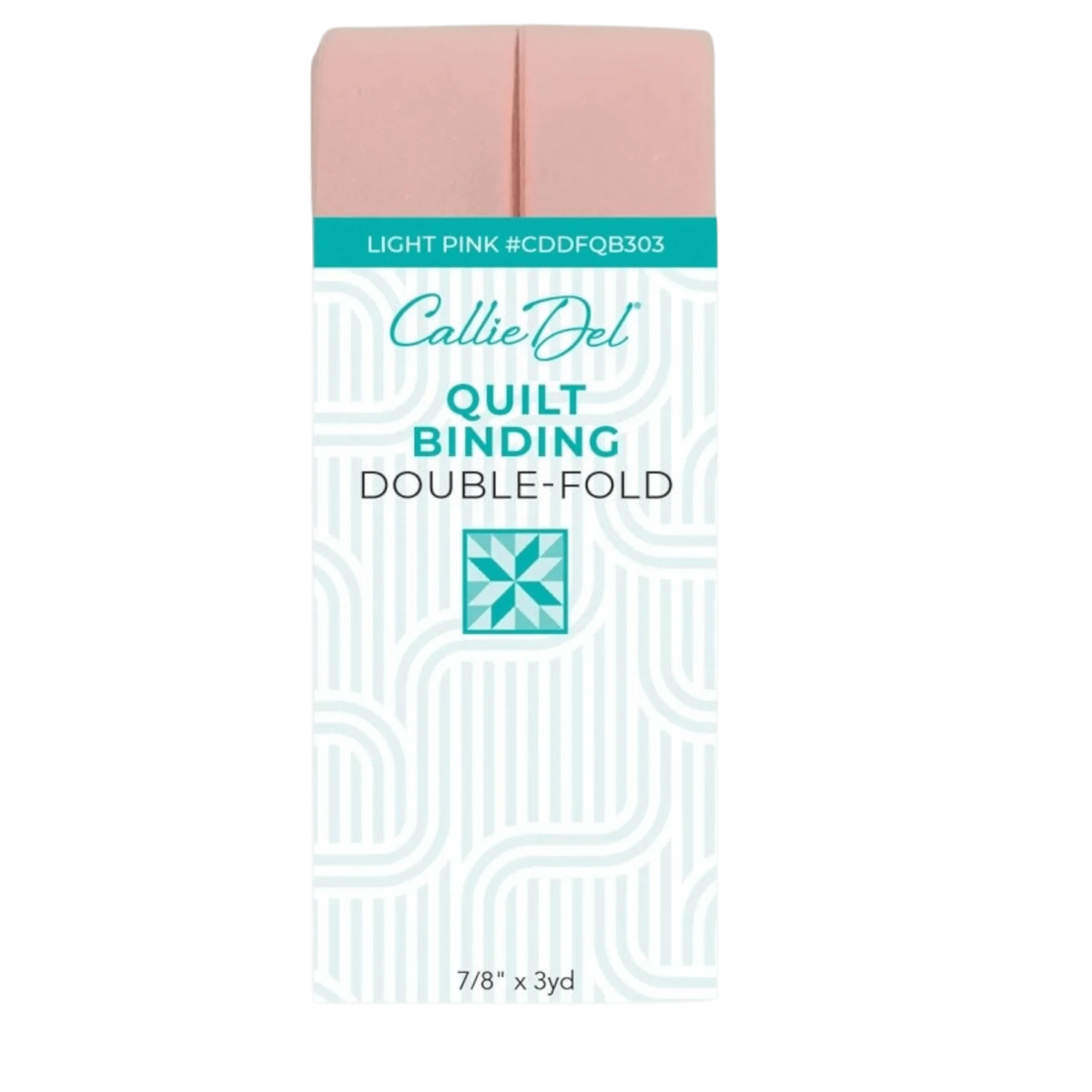 Callie Del Double Fold Quilt Binding - Light Pink
