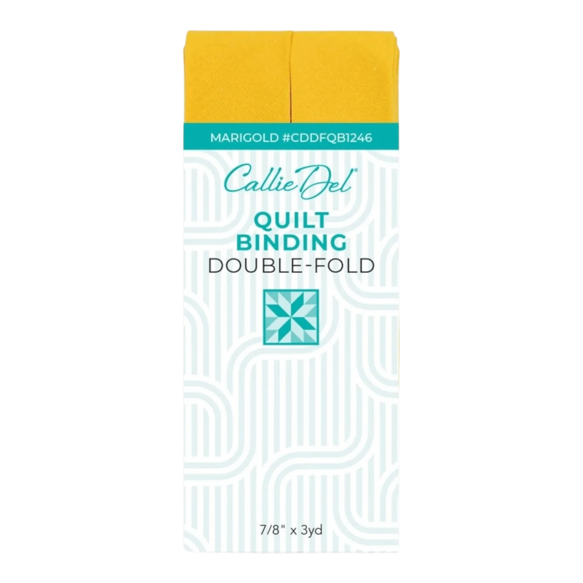 Callie Del Double Fold Quilt Binding - Marigold