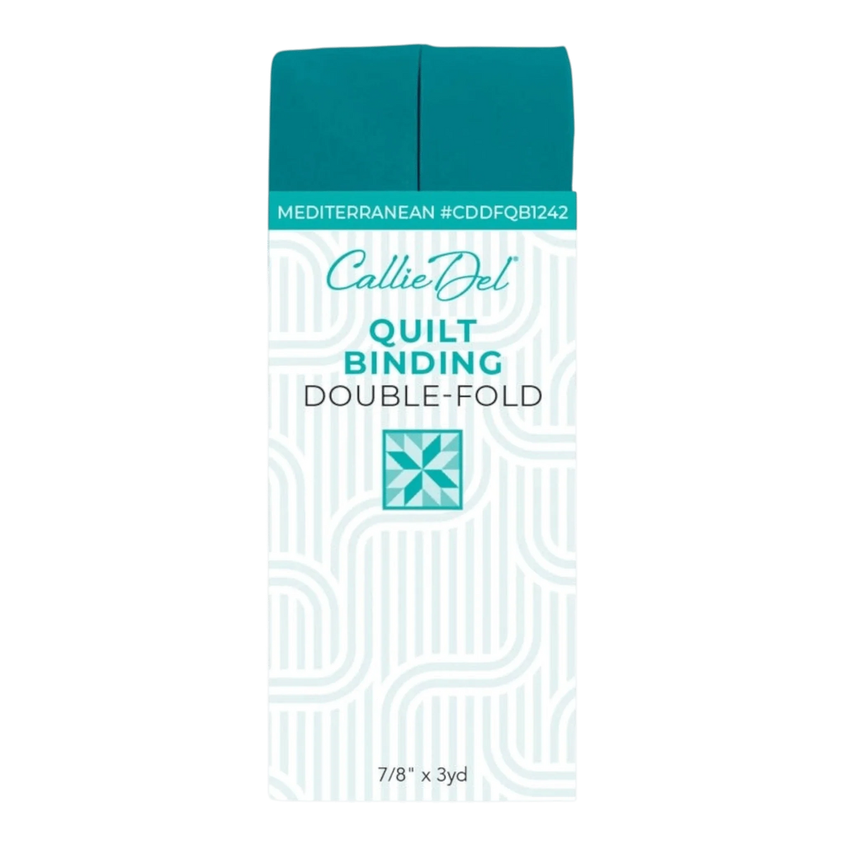 Callie Del Double Fold Quilt Binding - Mediterranean