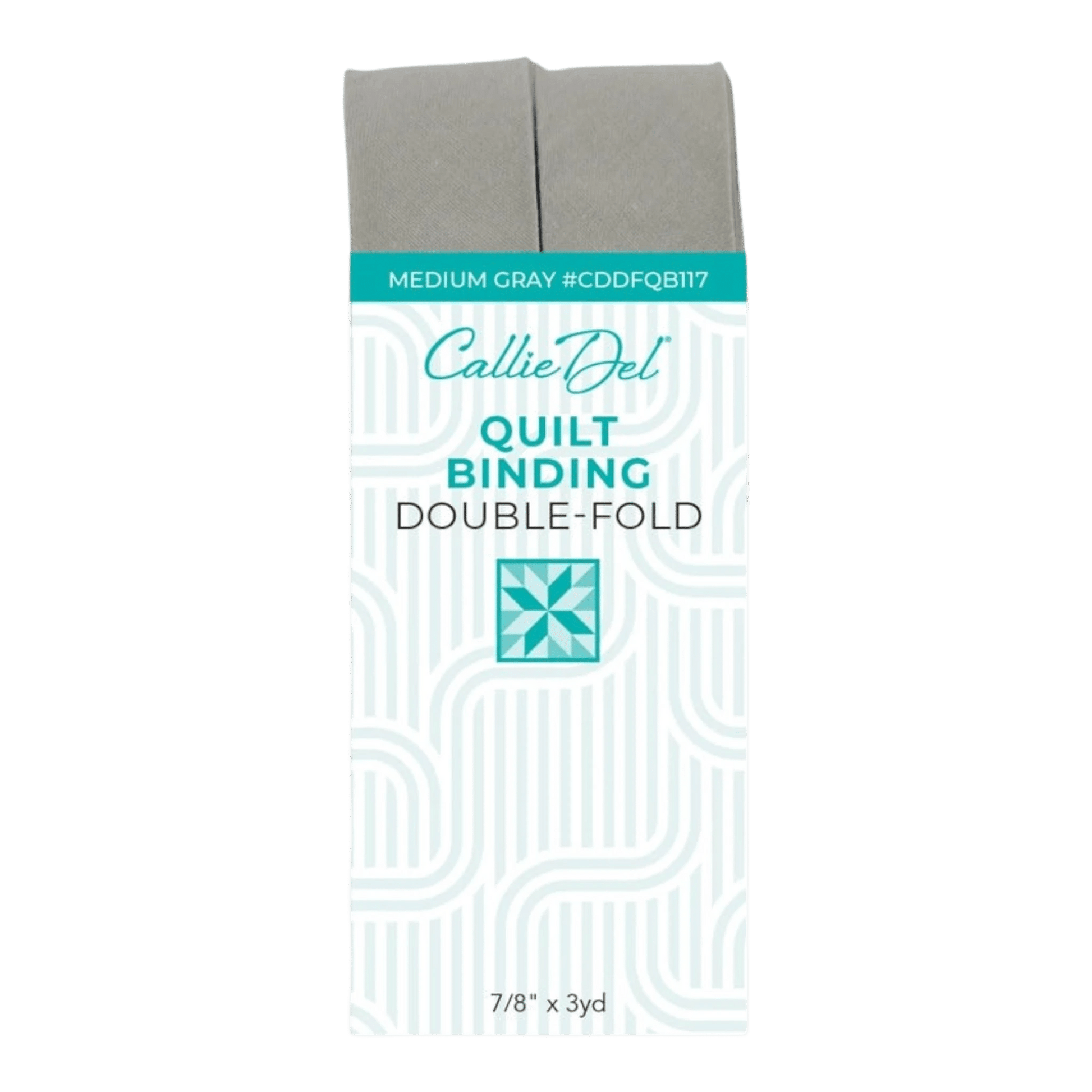 Double Fold Quilt Binding Medium Gray - Everything Fabric